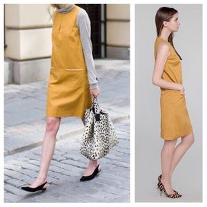 EMERSON FRY Marigold Yellow Mod Shift Dress